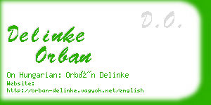 delinke orban business card